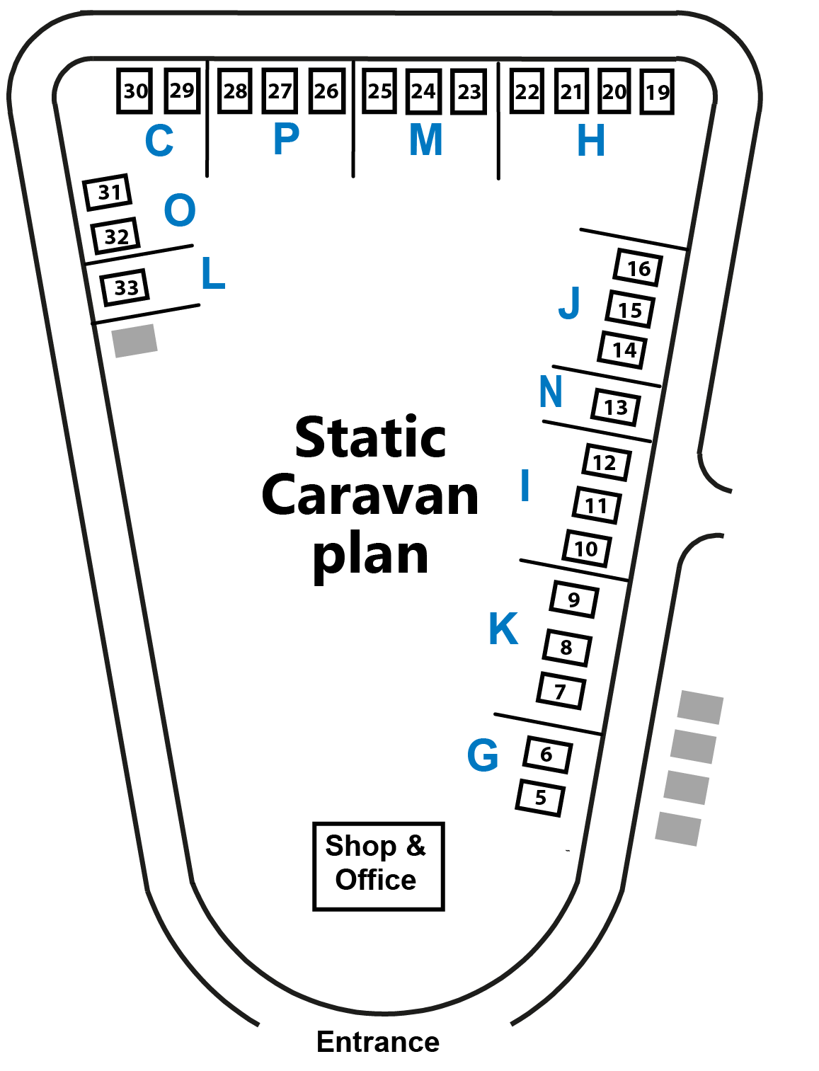 Static Holiday Home map view at Fonab, Pitlochry
