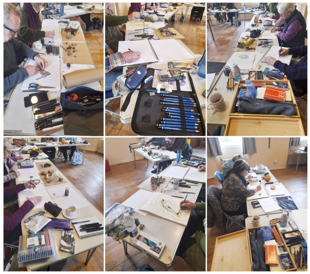 Making Marks. A Drawing Masterclass with Dylan Gibson at Fonab Caravan Park