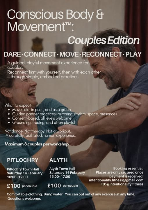 Conscious Body Movement Workshop - Couples edition at Fonab Caravan Park