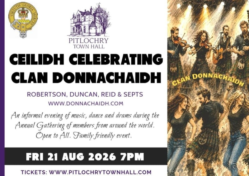 CEILIDH CELEBRATING CLAN DONNACHAIDH at Fonab Caravan Park