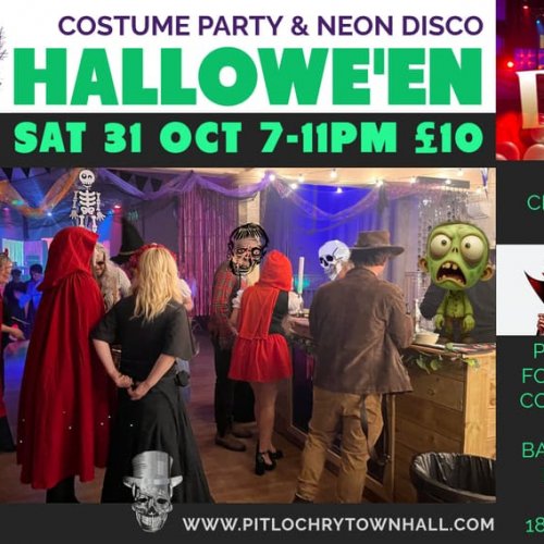 Halloween Costume Party & Neon Disco event