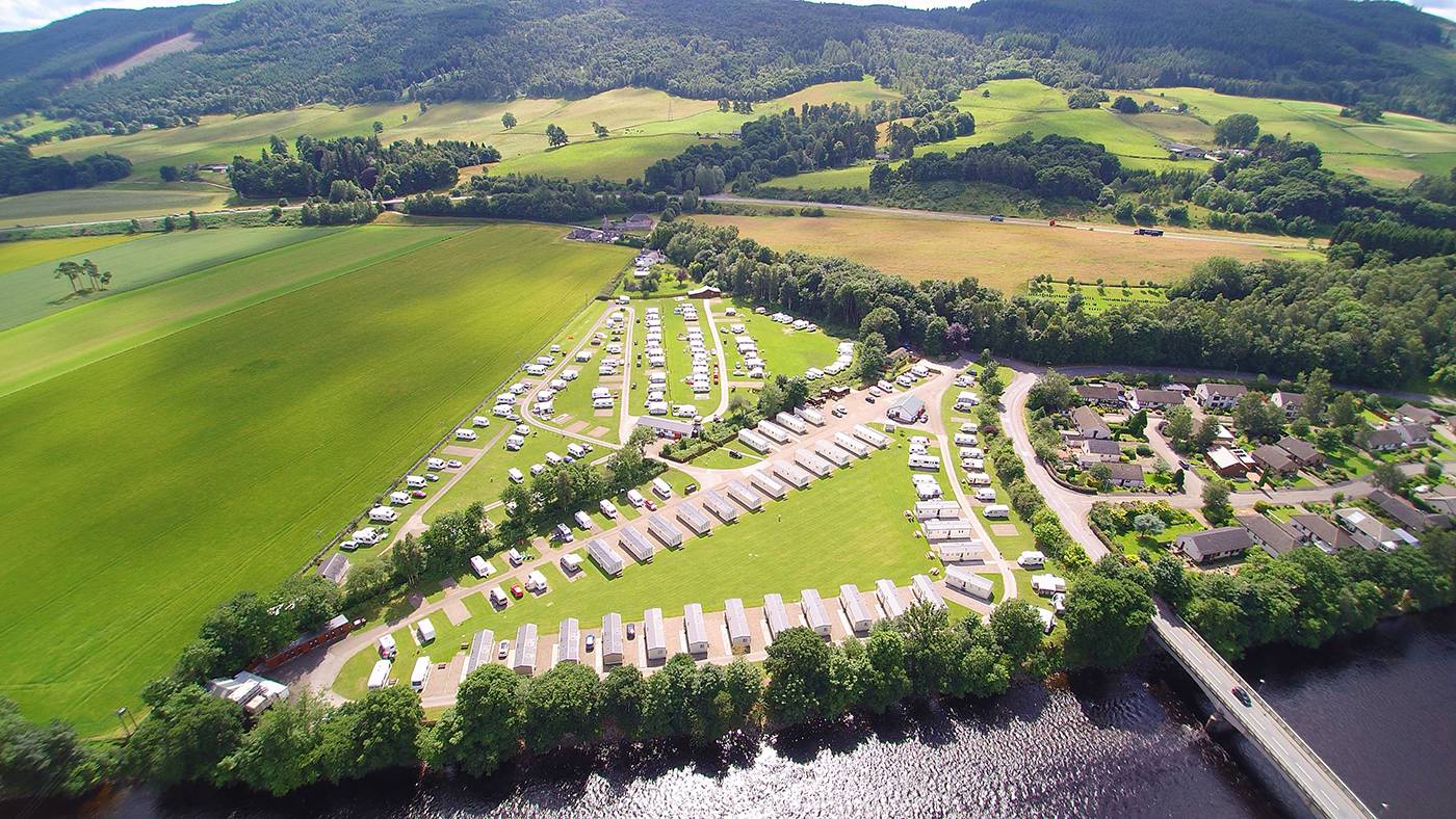 Foanb Holiday Park Accommodation on the A9 Highland route