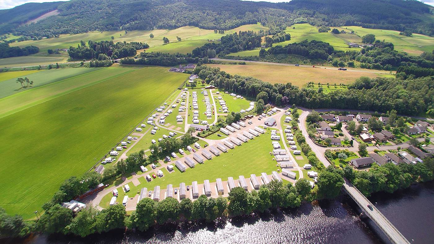 Fonab Holiday Park Accommodation on the A9 Highland route