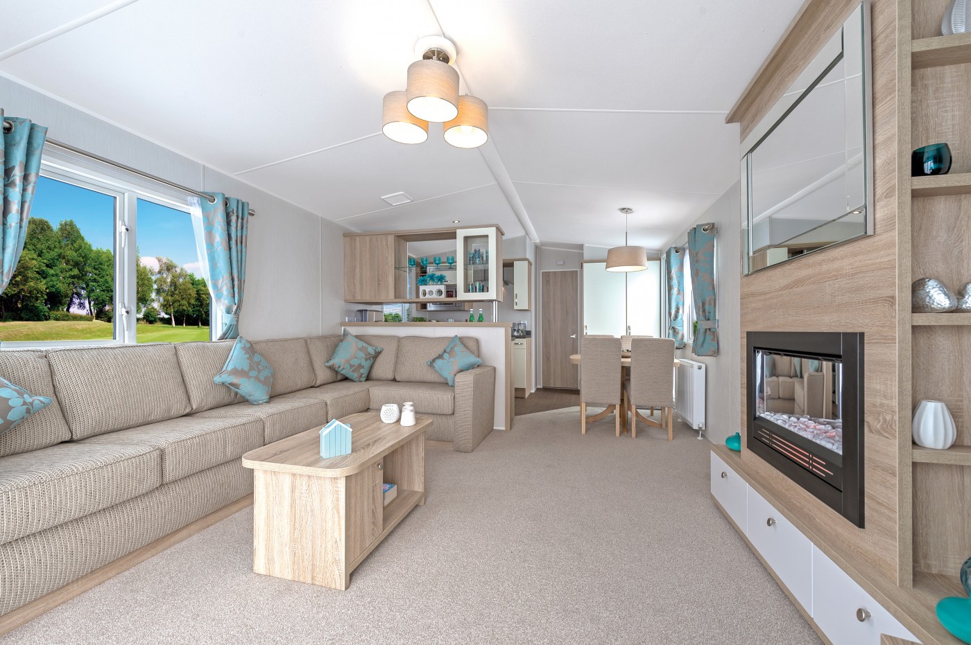 The 2015 Willerby Avonmore is close to the River Tummel and is south facing. 
Pet Friendly
Sleeps 6 in three bedrooms
Open plan kitchen/living room layout