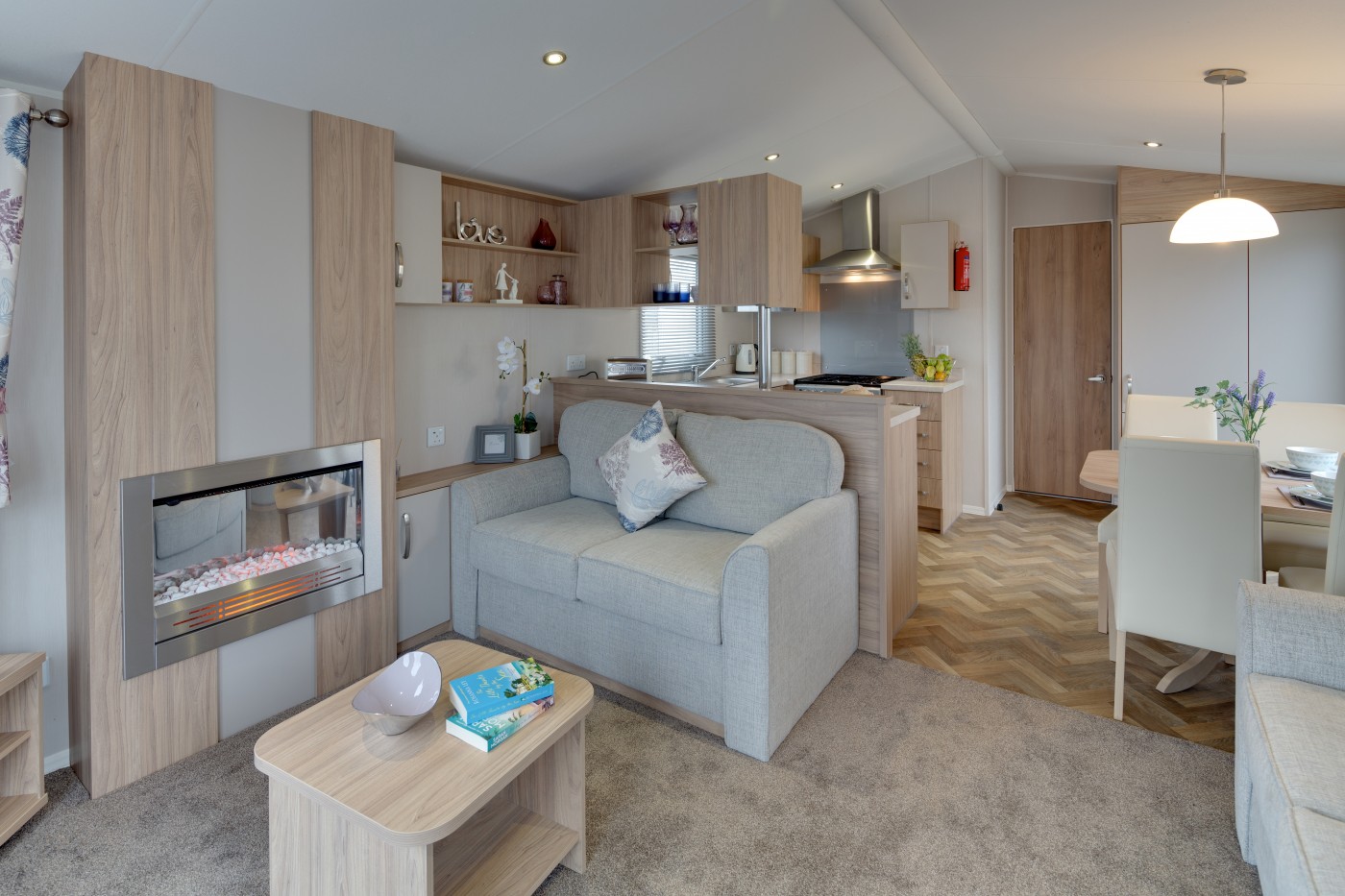 The 2018 Willerby Brockenhurst is close to the River Tummel and is south facing. It has three bedrooms and an open plan kitchen/living room layout. Bedroom 1 – Double, Bedroom 2 – Twin, Bedroom 3 - Twin. We do not supply sheets, towels and dish towels. This is a No Smoking Caravan