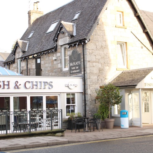 McKays Fish n Chips shop in Pitlochry