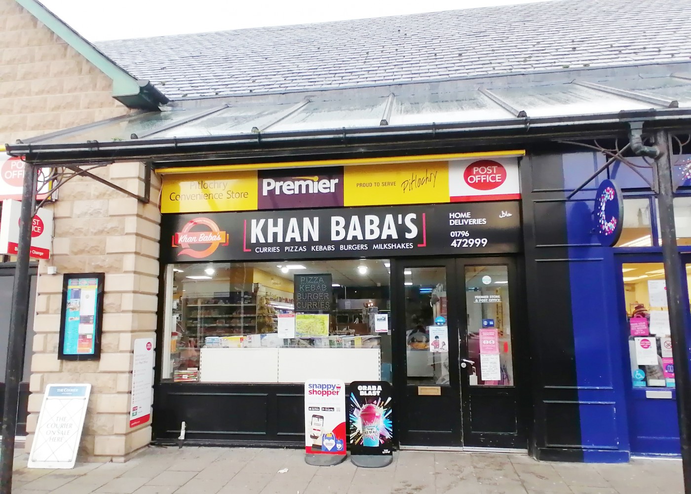 Khan Baba's takeaway restaurant in Pitlochry town centre.