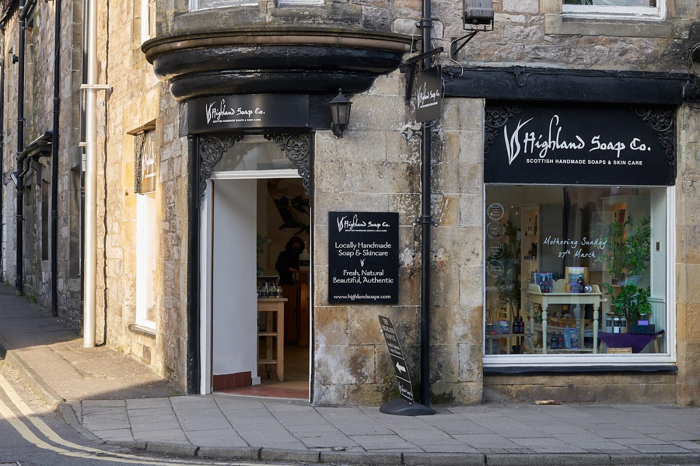 Retail shop The Highland Soap Company.